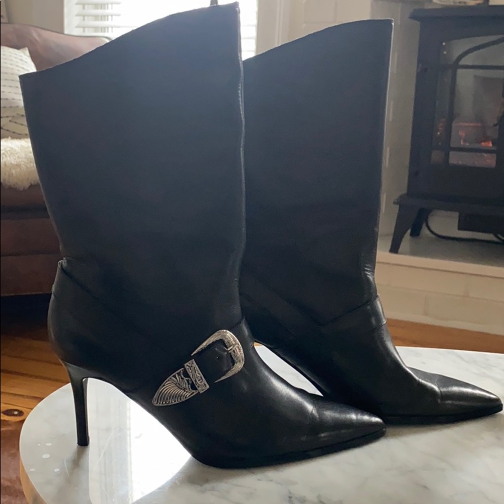 Leather Western Boots from Zara!